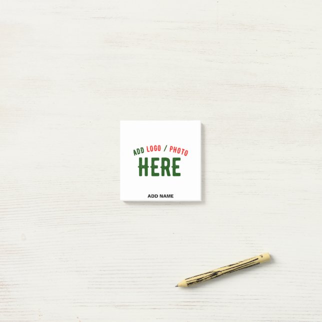 STYLISH MODERN CUSTOMIZABLE WHITE VERIFIED BRANDED POST-IT NOTES (On Desk)