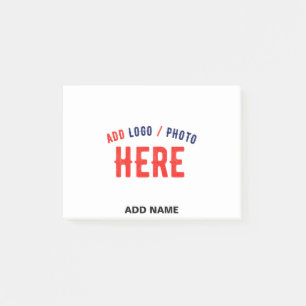 STYLISH MODERN CUSTOMIZABLE WHITE VERIFIED BRANDED POST-IT NOTES