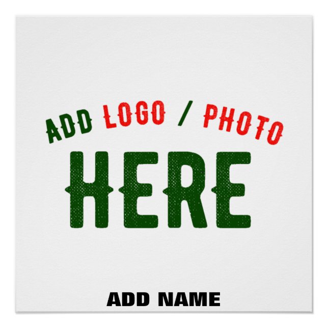STYLISH MODERN CUSTOMIZABLE WHITE VERIFIED BRANDED POSTER (Front)