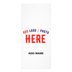 STYLISH MODERN CUSTOMIZABLE WHITE VERIFIED BRANDED RACK CARD