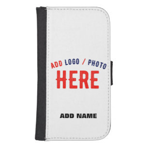 STYLISH MODERN CUSTOMIZABLE WHITE VERIFIED BRANDED SAMSUNG S4 WALLET CASE