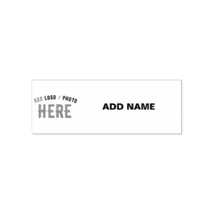 STYLISH MODERN CUSTOMIZABLE WHITE VERIFIED BRANDED SELF-INKING STAMP