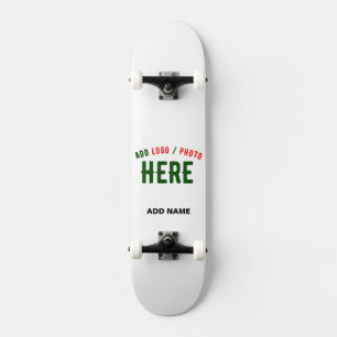 STYLISH MODERN CUSTOMIZABLE WHITE VERIFIED BRANDED SKATEBOARD