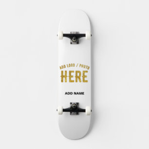 STYLISH MODERN CUSTOMIZABLE WHITE VERIFIED BRANDED SKATEBOARD