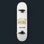 STYLISH MODERN CUSTOMIZABLE WHITE VERIFIED BRANDED SKATEBOARD<br><div class="desc">THIS IS A DESIGN FITTING FOR CUSTOMERS.YOU CAN CHANGE, RESIZE OR ADD LOGO, PHOTO, TEXT AND COLOURS THE WAY YOU LIKE.THANK YOU.</div>