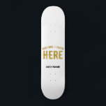 STYLISH MODERN CUSTOMIZABLE WHITE VERIFIED BRANDED SKATEBOARD<br><div class="desc">THIS IS A DESIGN FITTING FOR CUSTOMERS.YOU CAN CHANGE, RESIZE OR ADD LOGO, PHOTO, TEXT AND COLOURS THE WAY YOU LIKE.THANK YOU.</div>