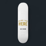 STYLISH MODERN CUSTOMIZABLE WHITE VERIFIED BRANDED SKATEBOARD<br><div class="desc">THIS IS A DESIGN FITTING FOR CUSTOMERS.YOU CAN CHANGE, RESIZE OR ADD LOGO, PHOTO, TEXT AND COLOURS THE WAY YOU LIKE.THANK YOU.</div>