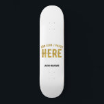 STYLISH MODERN CUSTOMIZABLE WHITE VERIFIED BRANDED SKATEBOARD<br><div class="desc">THIS IS A DESIGN FITTING FOR CUSTOMERS.YOU CAN CHANGE, RESIZE OR ADD LOGO, PHOTO, TEXT AND COLOURS THE WAY YOU LIKE.THANK YOU.</div>