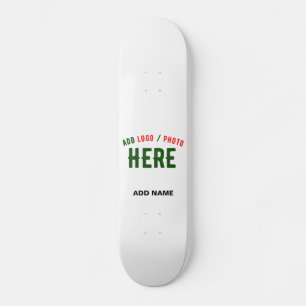 STYLISH MODERN CUSTOMIZABLE WHITE VERIFIED BRANDED SKATEBOARD