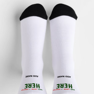 STYLISH MODERN CUSTOMIZABLE WHITE VERIFIED BRANDED SOCKS