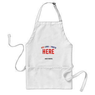 STYLISH MODERN CUSTOMIZABLE WHITE VERIFIED BRANDED STANDARD APRON