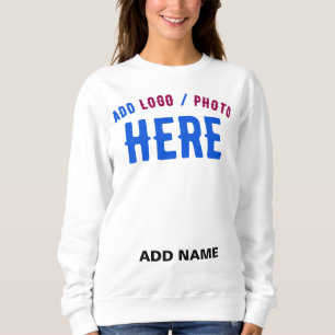 STYLISH MODERN CUSTOMIZABLE WHITE VERIFIED BRANDED SWEATSHIRT