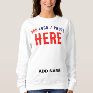 STYLISH MODERN CUSTOMIZABLE WHITE VERIFIED BRANDED SWEATSHIRT