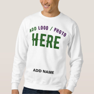 STYLISH MODERN CUSTOMIZABLE WHITE VERIFIED BRANDED SWEATSHIRT
