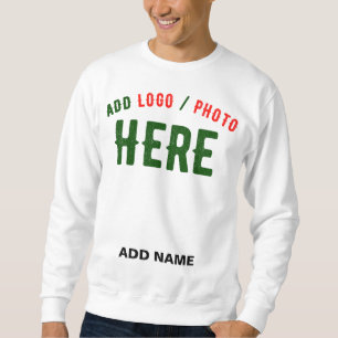 STYLISH MODERN CUSTOMIZABLE WHITE VERIFIED BRANDED SWEATSHIRT