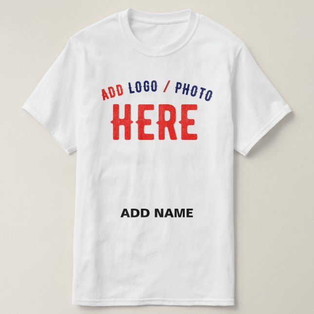 STYLISH MODERN CUSTOMIZABLE WHITE VERIFIED BRANDED T-Shirt (Design Front)
