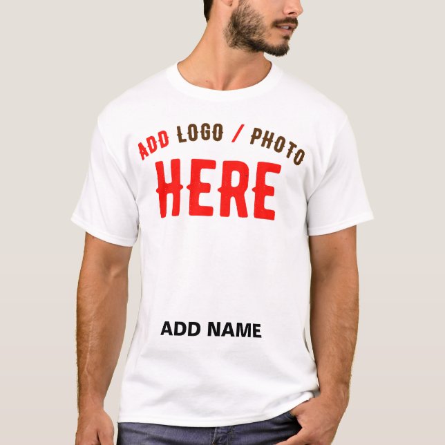 STYLISH MODERN CUSTOMIZABLE WHITE VERIFIED BRANDED T-Shirt (Front)