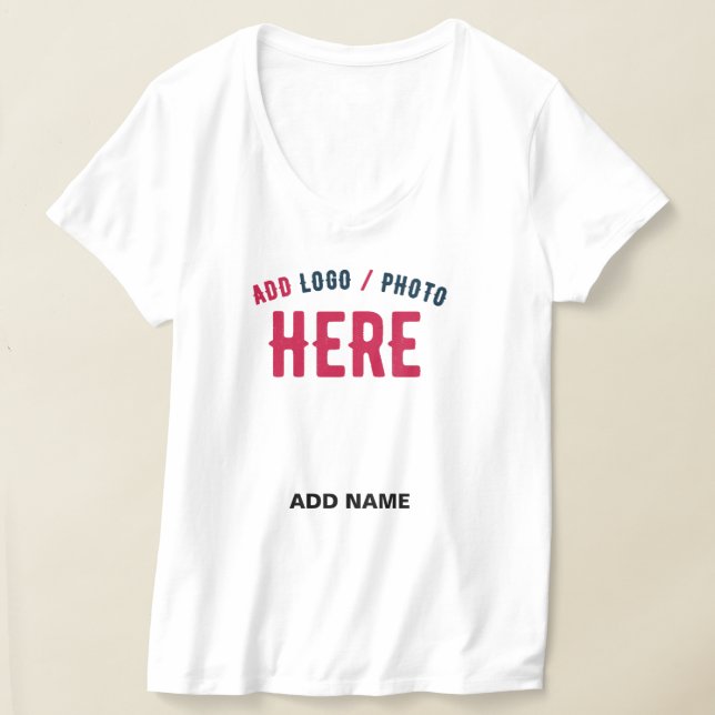 STYLISH MODERN CUSTOMIZABLE WHITE VERIFIED BRANDED T-Shirt (Laydown)