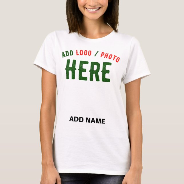 STYLISH MODERN CUSTOMIZABLE WHITE VERIFIED BRANDED T-Shirt (Front)