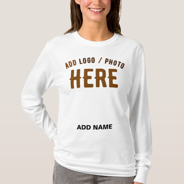 STYLISH MODERN CUSTOMIZABLE WHITE VERIFIED BRANDED T-Shirt (Front)