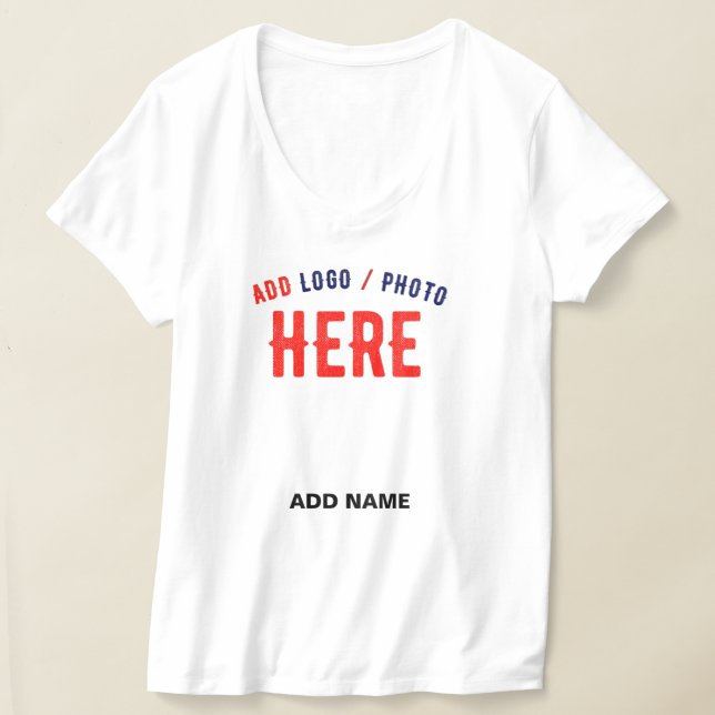 STYLISH MODERN CUSTOMIZABLE WHITE VERIFIED BRANDED T-Shirt (Laydown)