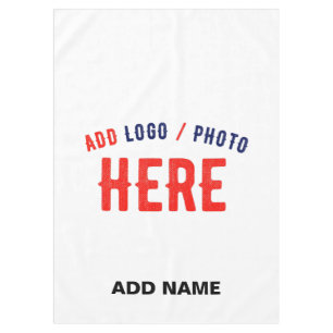 STYLISH MODERN CUSTOMIZABLE WHITE VERIFIED BRANDED TABLECLOTH