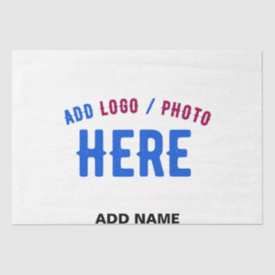 STYLISH MODERN CUSTOMIZABLE WHITE VERIFIED BRANDED TISSUE PAPER