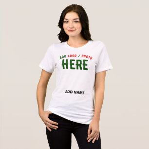 STYLISH MODERN CUSTOMIZABLE WHITE VERIFIED BRANDED Tri-Blend SHIRT