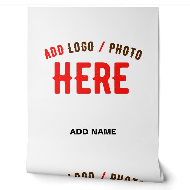 STYLISH MODERN CUSTOMIZABLE WHITE VERIFIED BRANDED WALLPAPER (Unrolling)