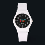 STYLISH MODERN CUSTOMIZABLE WHITE VERIFIED BRANDED WATCH<br><div class="desc">THIS IS A DESIGN FITTING FOR EVERYONE.YOU CAN CHANGE, RESIZE OR ADD LOGO, PHOTO, TEXT AND COLOURS THE WAY YOU LIKE.THANK YOU.</div>