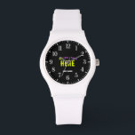 STYLISH MODERN CUSTOMIZABLE WHITE VERIFIED BRANDED WATCH<br><div class="desc">THIS IS A DESIGN FITTING FOR EVERYONE.YOU CAN CHANGE, RESIZE OR ADD LOGO, PHOTO, TEXT AND COLOURS THE WAY YOU LIKE.THANK YOU.</div>