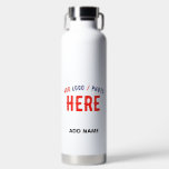 STYLISH MODERN CUSTOMIZABLE WHITE VERIFIED BRANDED WATER BOTTLE<br><div class="desc">THIS IS A DESIGN FITTING FOR EVERYONE.YOU CAN CHANGE, RESIZE OR ADD LOGO, PHOTO, TEXT AND COLOURS THE WAY YOU LIKE.THANK YOU.</div>