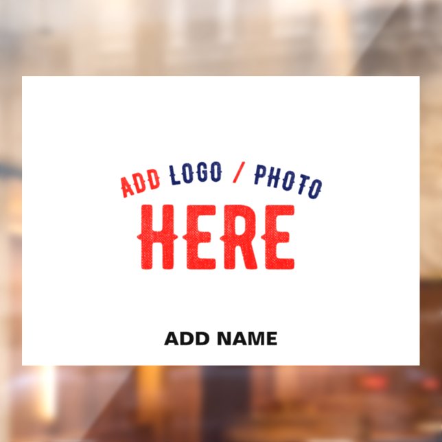 STYLISH MODERN CUSTOMIZABLE WHITE VERIFIED BRANDED WINDOW CLING (Sheet 2)