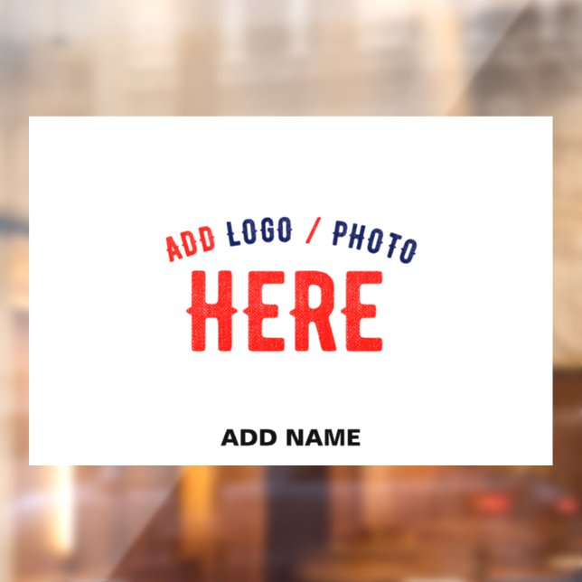 STYLISH MODERN CUSTOMIZABLE WHITE VERIFIED BRANDED WINDOW CLING (Sheet 2)