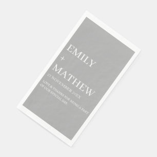 STYLISH MODERN CUSTOMIZED ELEGANT CLASSIC WEDDING  NAPKIN