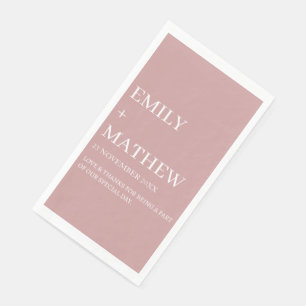 STYLISH MODERN CUSTOMIZED ELEGANT CLASSIC WEDDING NAPKIN