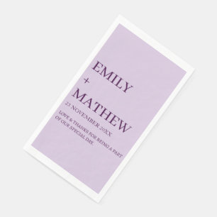 STYLISH MODERN CUSTOMIZED ELEGANT CLASSIC WEDDING NAPKIN