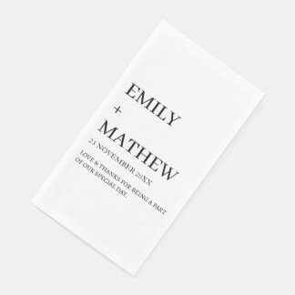 STYLISH MODERN CUSTOMIZED ELEGANT CLASSIC WEDDING  NAPKIN