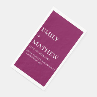 STYLISH MODERN CUSTOMIZED ELEGANT CLASSIC WEDDING  NAPKIN