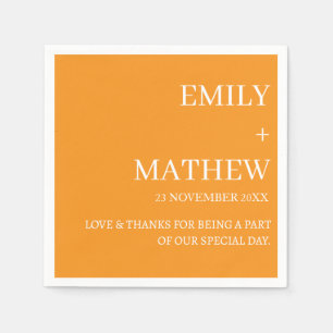STYLISH MODERN CUSTOMIZED ELEGANT CLASSIC WEDDING NAPKIN