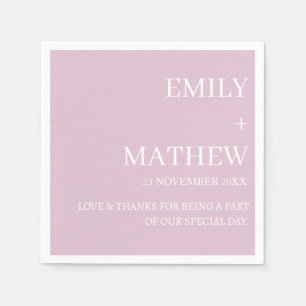 STYLISH MODERN CUSTOMIZED ELEGANT CLASSIC WEDDING NAPKIN