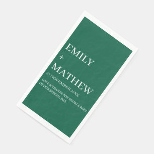 STYLISH MODERN CUSTOMIZED ELEGANT CLASSIC WEDDING NAPKIN