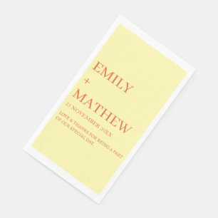 STYLISH MODERN CUSTOMIZED ELEGANT CLASSIC WEDDING  NAPKIN