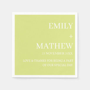 STYLISH MODERN CUSTOMIZED ELEGANT CLASSIC WEDDING NAPKIN