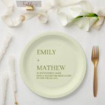 STYLISH MODERN CUSTOMIZED ELEGANT CLASSIC WEDDING  PAPER PLATE<br><div class="desc">CUSTOM NAME MINIMAL MONOGRAM BLACK & WHITE  TYPOGRAPHY WEDDING NAPKINS PERSONALIZED NAME CUTE WEDDING COASTERS
STYLISH MODERN CUSTOMIZED ELEGANT CLASSIC WEDDING SQUARE PAPER PLATES</div>