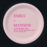 STYLISH MODERN CUSTOMIZED ELEGANT CLASSIC WEDDING  PAPER PLATE<br><div class="desc">CUSTOM NAME MINIMAL MONOGRAM BLACK & WHITE  TYPOGRAPHY WEDDING NAPKINS PERSONALIZED NAME CUTE WEDDING COASTERS
STYLISH MODERN CUSTOMIZED ELEGANT CLASSIC WEDDING SQUARE PAPER PLATES</div>
