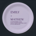 STYLISH MODERN CUSTOMIZED ELEGANT CLASSIC WEDDING  PAPER PLATE<br><div class="desc">CUSTOM NAME MINIMAL MONOGRAM BLACK & WHITE  TYPOGRAPHY WEDDING NAPKINS PERSONALIZED NAME CUTE WEDDING COASTERS
STYLISH MODERN CUSTOMIZED ELEGANT CLASSIC WEDDING SQUARE PAPER PLATES</div>