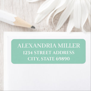 STYLISH MODERN CUSTOMIZED NAME RETURN ADDRESS