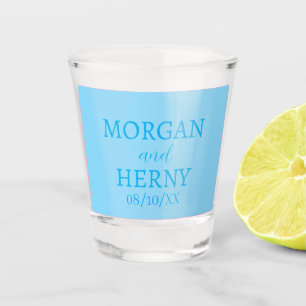  STYLISH MODERN CUSTOMIZED NAME WEDDING  SHOT GLASS