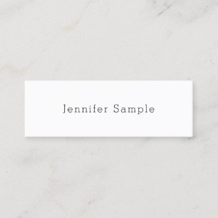 Stylish Modern Design Minimalistic Plain Trendy Mini Business Card